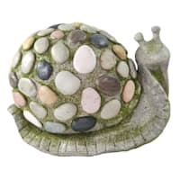 Snail Outdoor Garden Statue, 9"