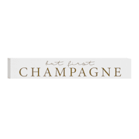 But First Champagne Wall Sign, 36x7