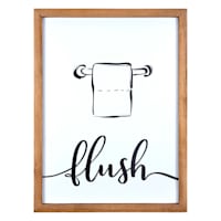 Flush Bathroom Wall Art, 12x16