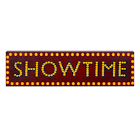 Showtime Wall Sign, 28x8