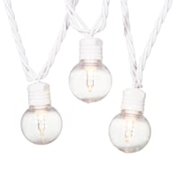 40-Count Clear G40 Globe String Lights with White Wire