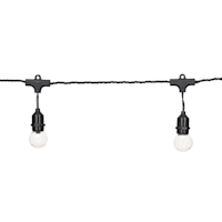 15-Count LED G40 Globe String Lights with Black Wire