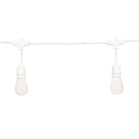15-Count LED Edison String Lights with White Commercial Wire