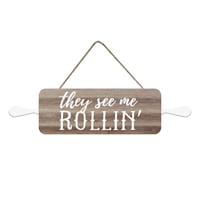12X5 They See Me Rollin Wall Art