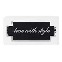 Providence Live with Style Block Sign, 11.5x6