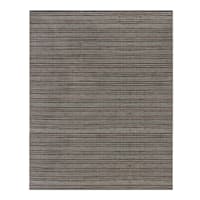 (B722) Honeybloom Kelly Charcoal Grey Flatweave Area Rug, 8x10