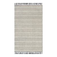 (B723) Crosby St. Lorre Neutral Flatweave Accent Rug, 3x5