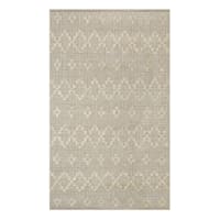 (B726) Honeybloom Denali Neutral Flatweave Accent Rug, 3x5