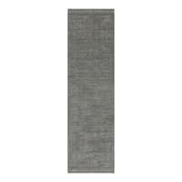 (B731) Crosby St. Hollis Grey Woven Fringe Runner, 2x7
