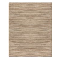 (B729) Ty Pennington Kensie Natural Striped Jute Area Rug, 8x10