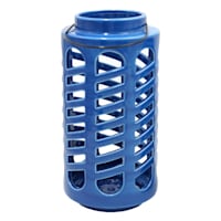 Blue Ceramic Lantern, 10"