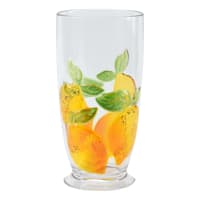 Lemon Print Acrylic Highball Glass, 25oz
