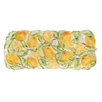 Painted Lemons Melamine Serving Tray, 19"