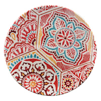 Warm Paisley Melamine Dinner Plate