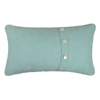 Ty Pennington Light Blue Woven Throw Pillow with Buttons, 14x24