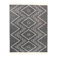 (B711) Honeybloom Grey Area Rug, 7x10