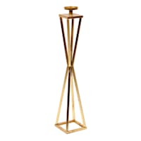 Gold Metal Candle Holder, 36"