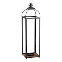 Black Metal Lantern, 31"