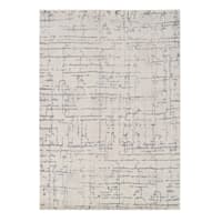 (D533) Crosby St. Cleo Neutral Abstract Area Rug, 8x10