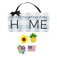 No Place like Home Fabric Garden Sign, 10x22
