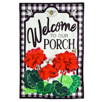 Welcome to Our Porch Garden Flag, 18"