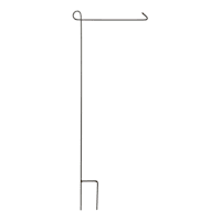 Mini Black Garden Flag Pole, 44"