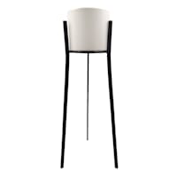 White Metal Flower Planter Stand, Large