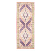 (D540) Passion Multicolor Medallion Runner, 2x5