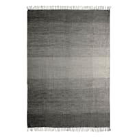 (D521) Honeybloom Grey Ombre Fringe Area Rug, 8x10
