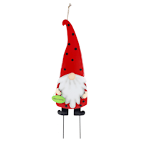 Ladybug Gnome Yard Stake, 31"