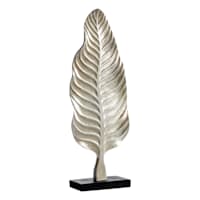 Metallic Leaf Decor with Base, 30"