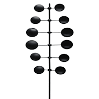 Black Sculpture Wind Spinner, 47.8"