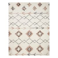 (C184) Found & Fable Alton Ivory Shag Area Rug, 5x7