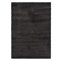 (C180) Parma Dark Grey Shag Area Rug, 8x10