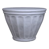 Baccellato Light Grey Bell Outdoor Planter, Large
