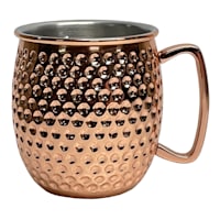 Set of 2 Faceted Copper Mule Mugs