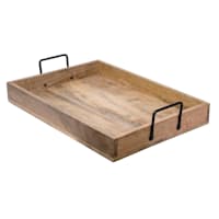 Mango Wood Tray with Handles, 16.5x12