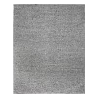 (B771) Crosby St. Gravel Grey Textured Area Rug, 8x10