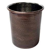 Hammered Utensil Crock, Antique Copper