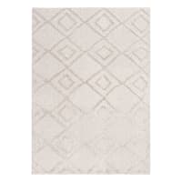 (D560) Brantley Grey Diamond Design Area Rug, 8x10