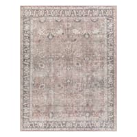 (B784) Providence Colin Multi Floral Washable Area Rug, 8x10