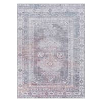 (B786) Honeybloom Colin Multicolor Medallion Washable Area Rug, 5x7