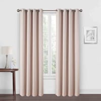 Brooks Pink & Silver Grommet Blackout Curtain Panel, 84"