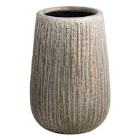 Fossil Bark Design Concrete Outdoor Planter, Medium