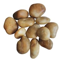 Yellow Decorative Outdoor Fountain Rocks, 15lb
