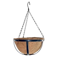 Coco Metal Wire Hanging Basket Planter, 10"