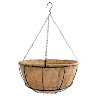 Coco Hanging Metal Wire Planter, Medium
