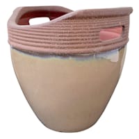 Sandy Honey Hued Outdoor Planter, Medium