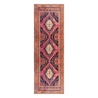 (B794) Amelie Multicolor Medallion Washable Runner, 2x7