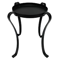 Black Metal Plant Stand, Medium